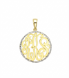 Large Script Monogram Gold