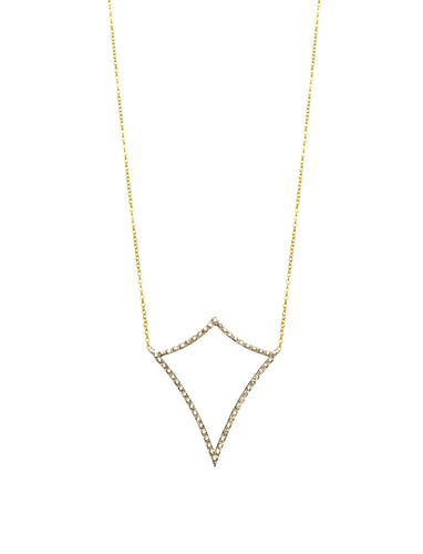 Pave Diamond Shield | Kacey K Jewelry.