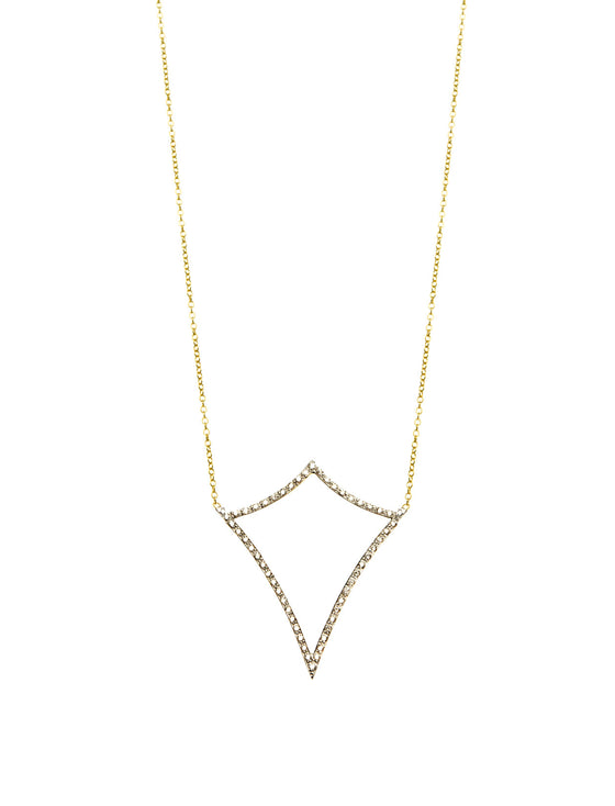 Pave Diamond Shield | Kacey K Jewelry.