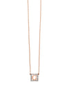 Mini Square Shape Rose Gold Block Letter Initial | Kacey K Jewelry.