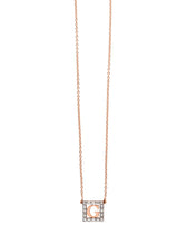 Load image into Gallery viewer, Mini Square Shape Rose Gold Block Letter Initial | Kacey K Jewelry.