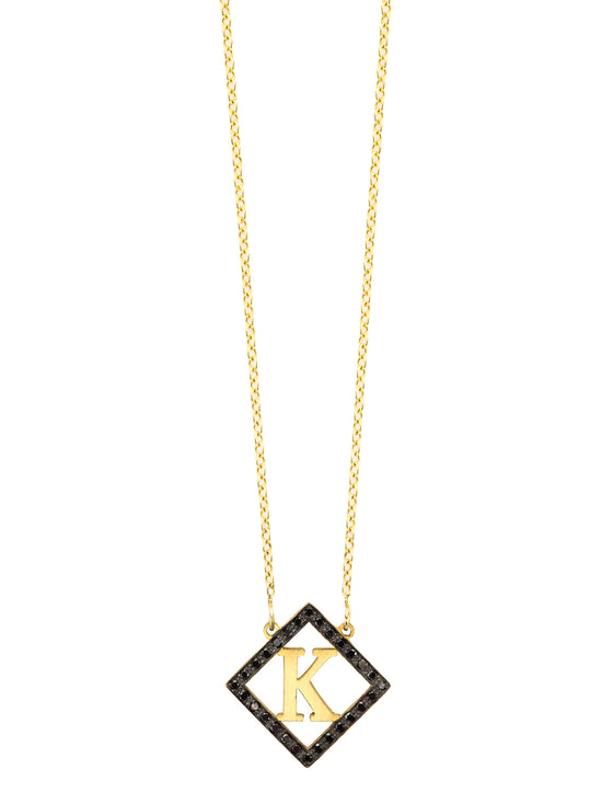Diamond Shape Block Letter Initial | Kacey K Jewelry.