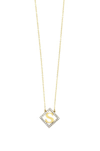 Diamond Shape Block Letter Initial | Kacey K Jewelry.