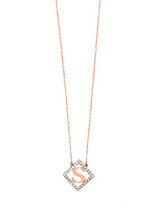 Diamond Shape Block Letter Initial | Kacey K Jewelry.