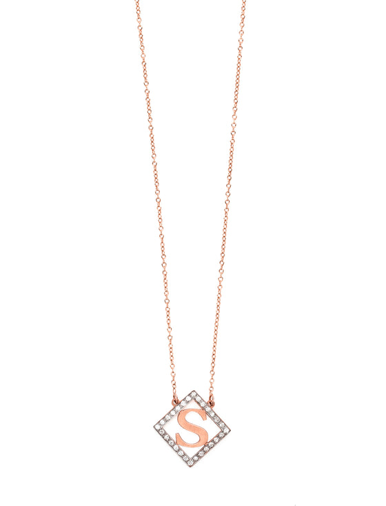 Diamond Shape Block Letter Initial | Kacey K Jewelry.