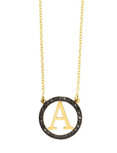 Circle Block Letter Initial | Kacey K Jewelry.