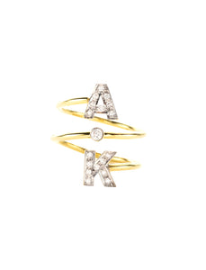 2 Initial Ring | Kacey K Jewelry.