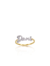 Load image into Gallery viewer, Script Letter Nameplate Ring | Kacey K Jewelry.