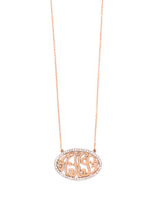 Script Oval Shape Monogram | Kacey K Jewelry.