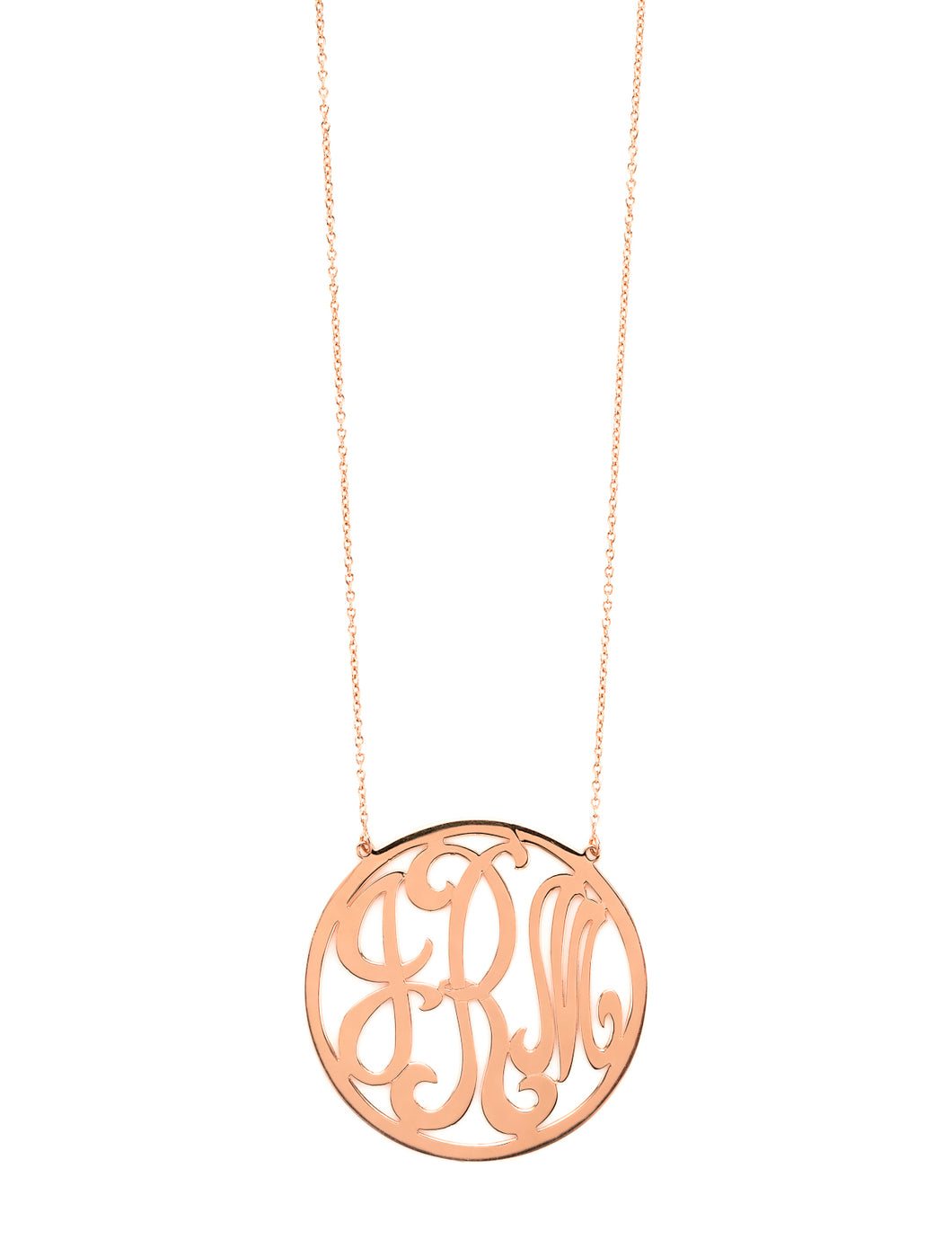 Script Circle Shape Monogram | Kacey K Jewelry.