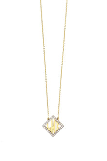  Block Letter Diamond Shape Monogram Small | Kacey K Jewelry.