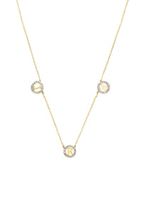 Block Letter Mini Circle Necklace | Kacey K Jewelry.