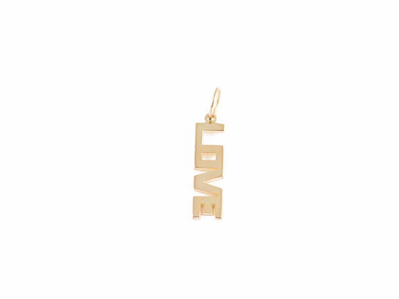 Love Block Letter Charm | Kacey K Jewelry.