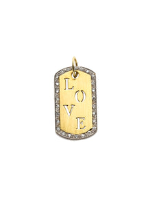 Love Punch Out Dog Tag Charm | Kacey K Jewelry.