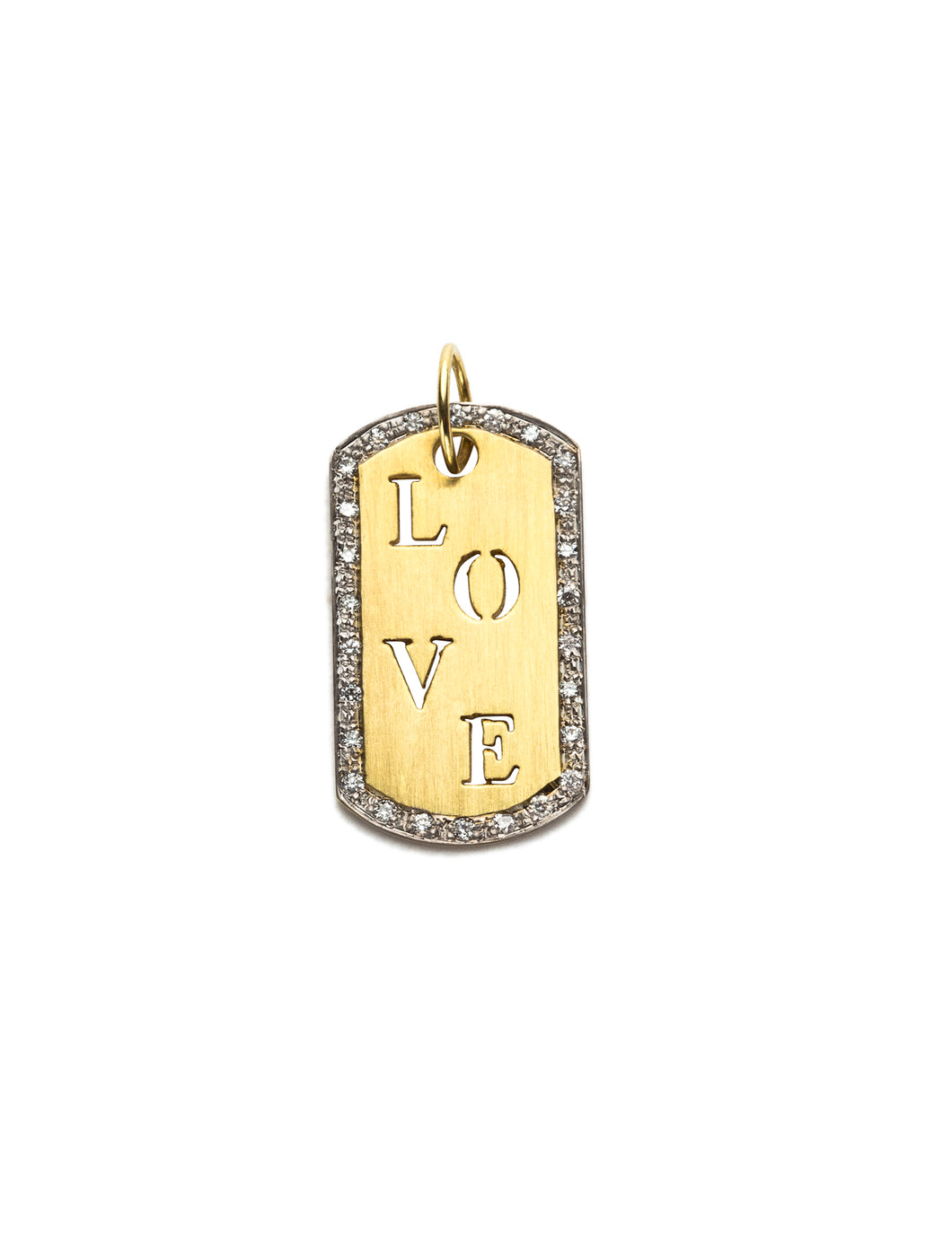 Love Punch Out Dog Tag Charm | Kacey K Jewelry.
