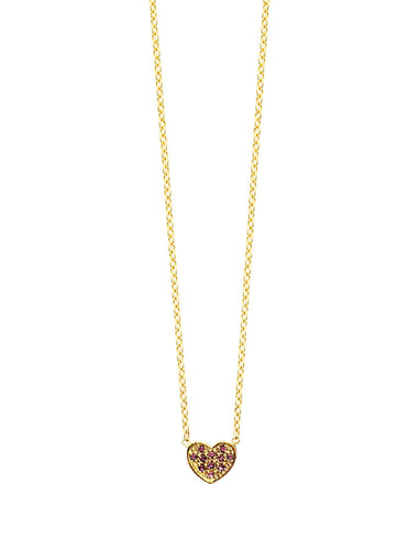 Heart with Pink Tourmaline | Kacey K Jewelry.