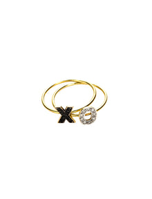  XO Stacked Rings | Kacey K Jewelry.