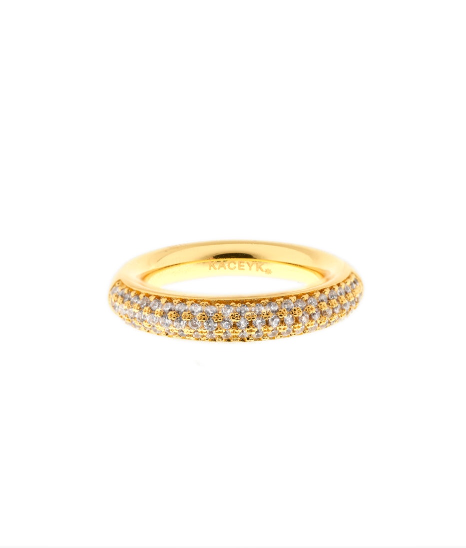 Pave Tube Ring | Kacey K Jewelry.
