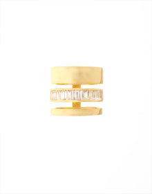  3 Row Baguette Ring | Kacey K Jewelry.