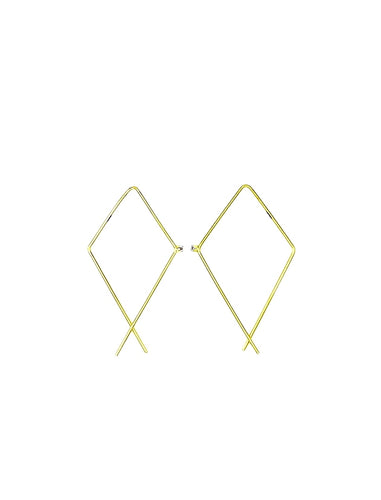 Wide Rectangle Earrings | Kacey K Jewelry.