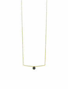  Curved Bar with Diamond Disc | Kacey K Jewelry.