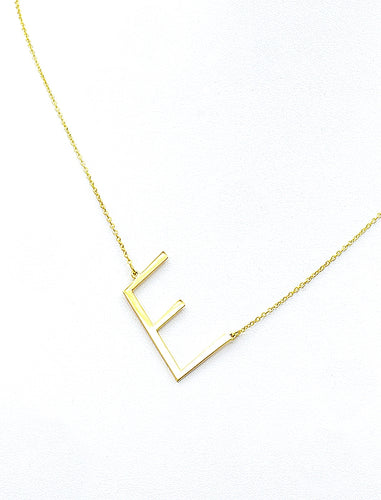 Angled Initial Necklace | Kacey K Jewelry.