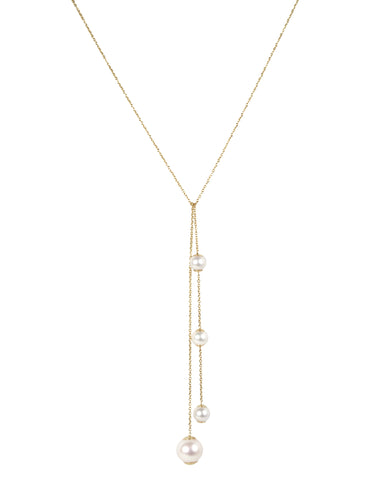 Four Pearl Lariat | Kacey K Jewelry.