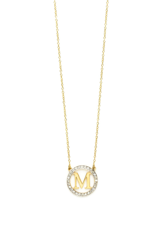 Circle Block Letter Initial | Kacey K Jewelry.