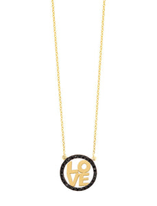 Block Letter Love Necklace | Kacey K Jewelry.
