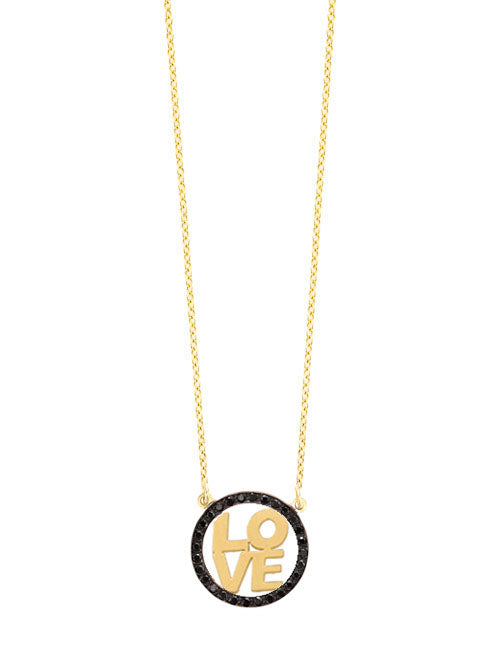 Block Letter Love Necklace | Kacey K Jewelry.