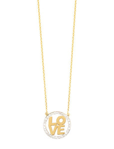 Block Letter Love Necklace | Kacey K Jewelry.