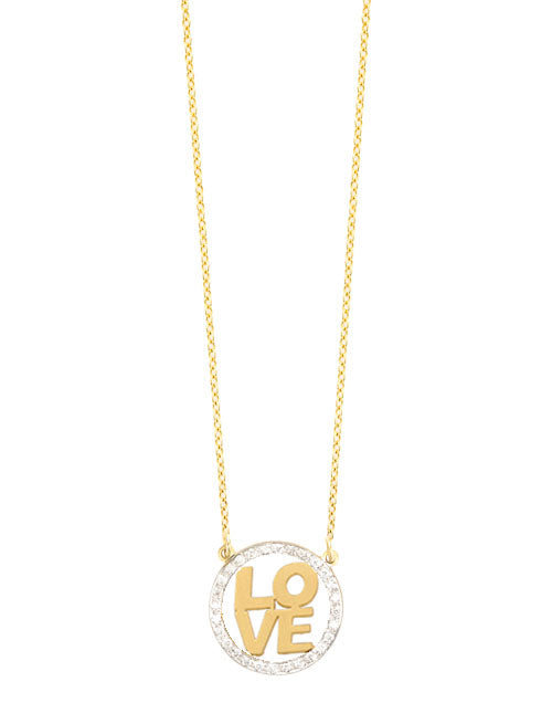 Block Letter Love Necklace | Kacey K Jewelry.