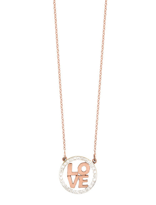 Block Letter Love Necklace | Kacey K Jewelry.