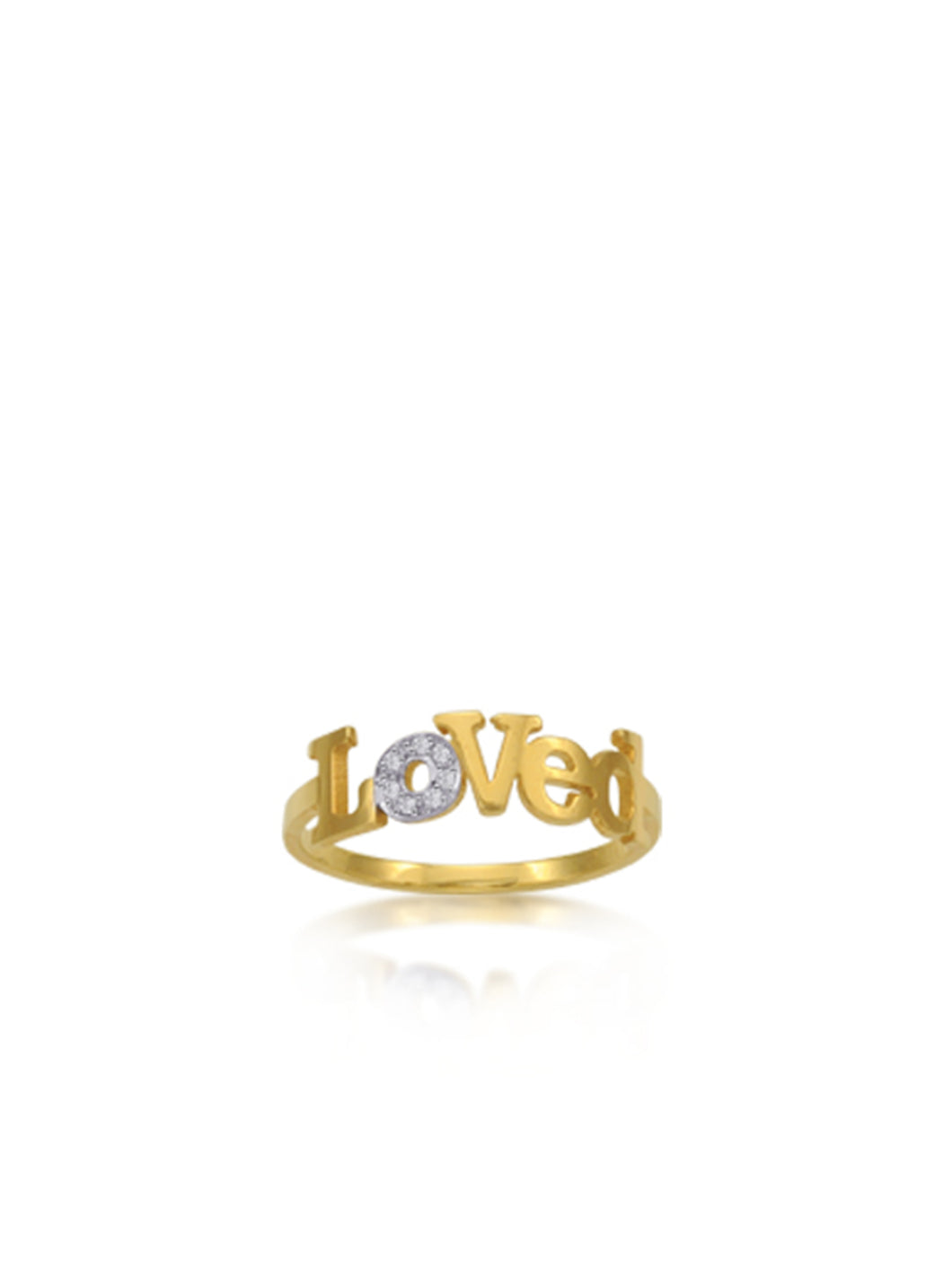 Loved Block Letter Ring | Kacey K Jewelry.