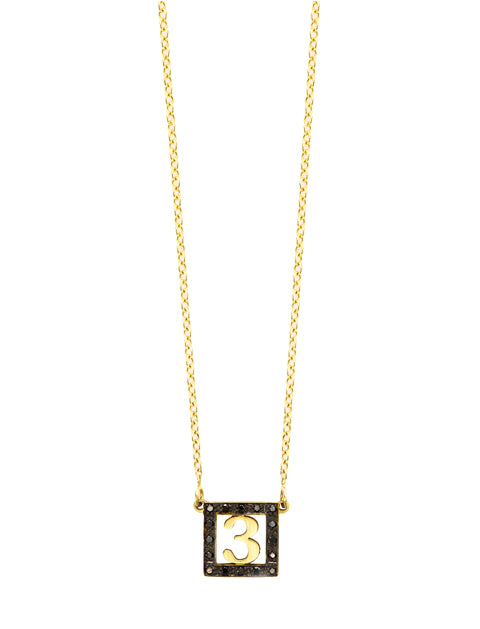 Mini Square Number | Kacey K Jewelry.