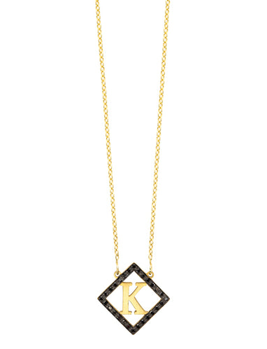 Diamond Shape Block Letter Initial | Kacey K Jewelry.