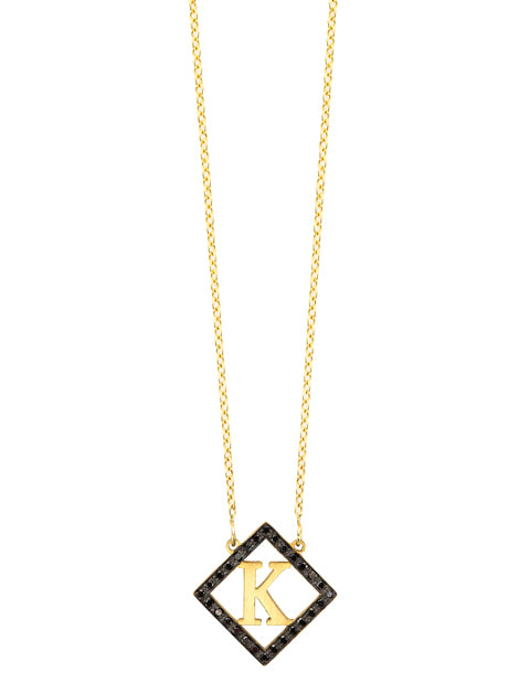 Diamond Shape Block Letter Initial | Kacey K Jewelry.