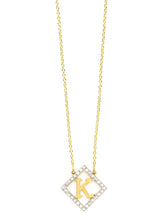 Load image into Gallery viewer, Diamond Shape Block Letter Initial | Kacey K Jewelry.