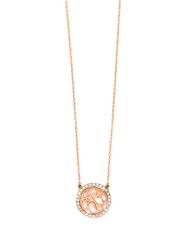SM Script Circle Shape Monogram | Kacey K Jewelry.