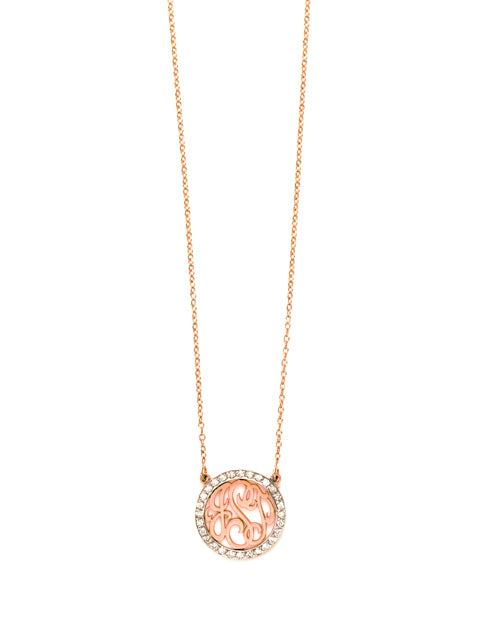 SM Script Circle Shape Monogram | Kacey K Jewelry.