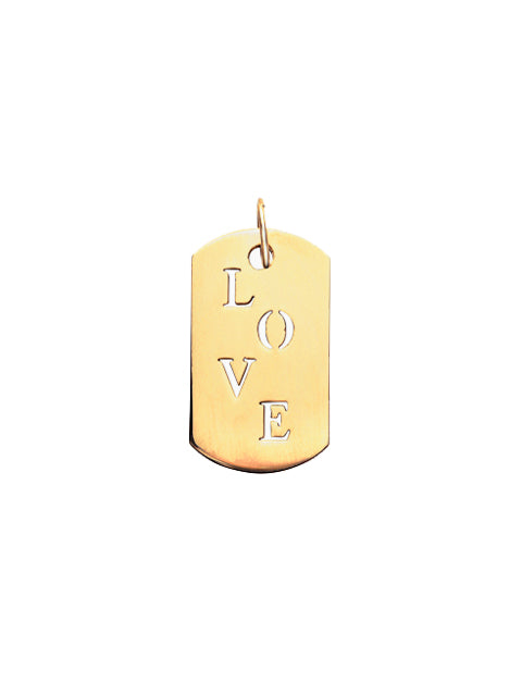 Love Punch Out Dog Tag Charm | Kacey K Jewelry.