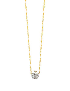 Apple Necklace with White Diamonds | Kacey K Jewelry.