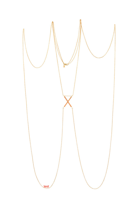 Center X Body Chain | Kacey K Jewelry.